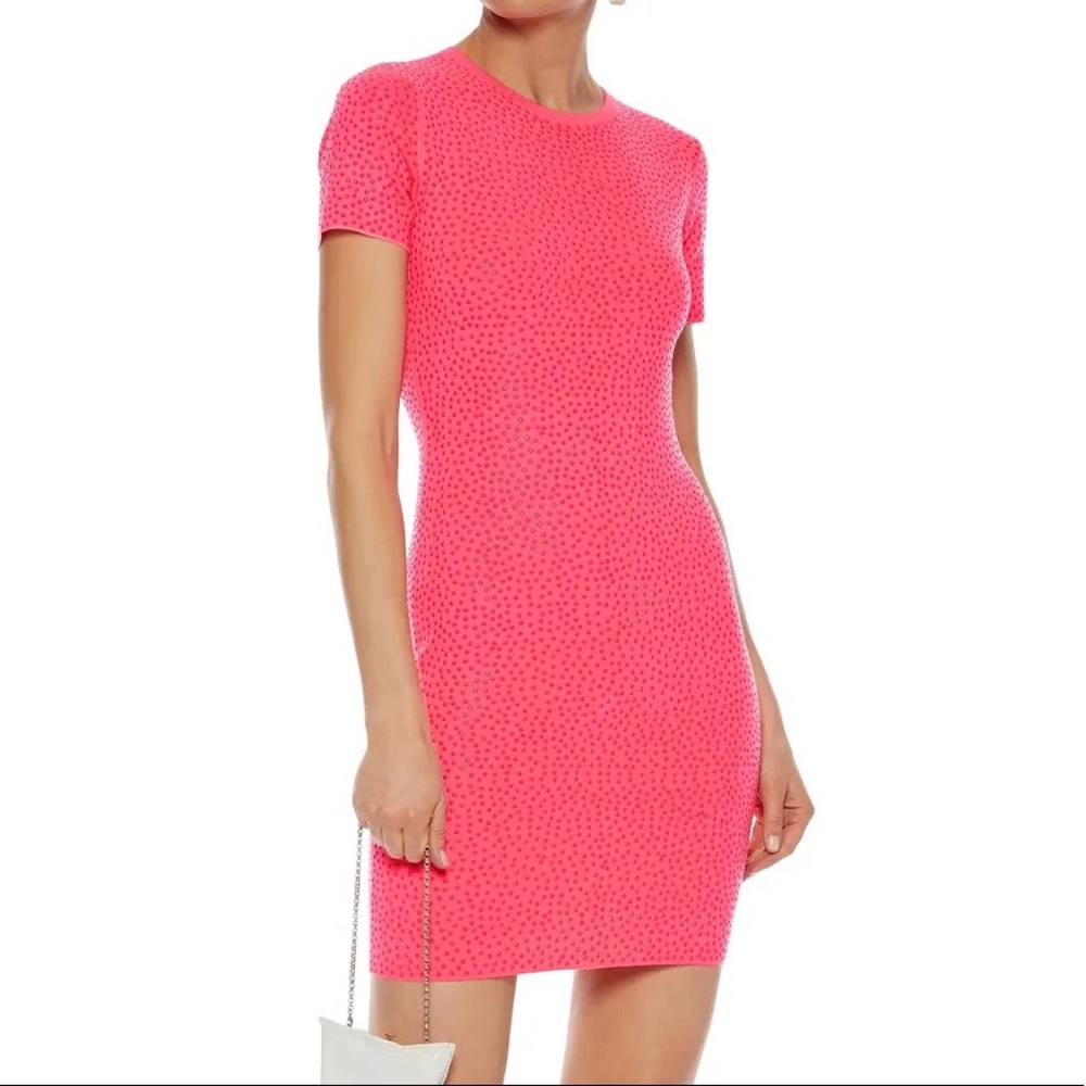 ALICE + OLIVIA PINK CRYSTAL DRESS